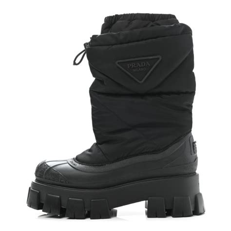 prada nylon snow boots